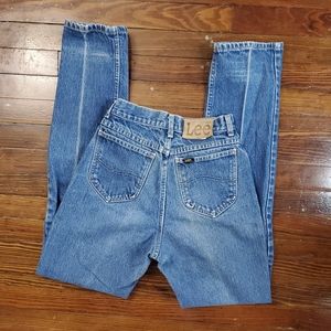 24x32 women's vtg 80s 90s Lee Riders Medium Wash Mom Jeans high waisted 2f820p